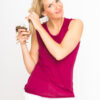 Leichtes Stricktop aus Kaschmir und Seide 1 Fädig – Bild 5