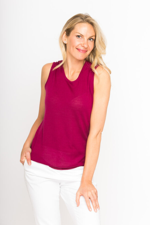 Leichtes Stricktop aus Kaschmir und Seide – Bild 4