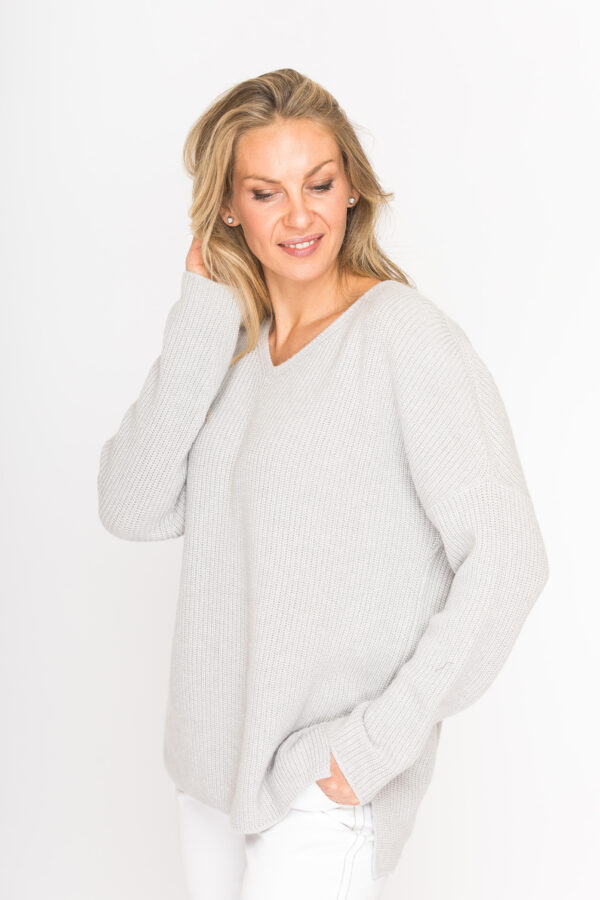 Kaschmir-Pullover in Patentstrick