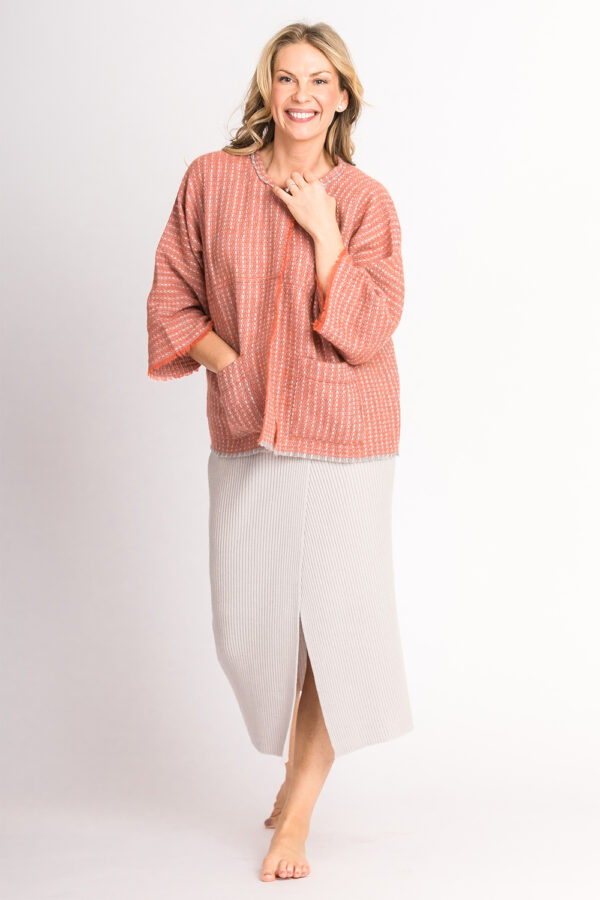 Leichter, gewebter Cardigan aus Kaschmir, Alpaca und Mohair – Bild 4