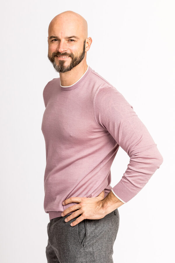 Leichter Pullover aus Kaschmir und Seide