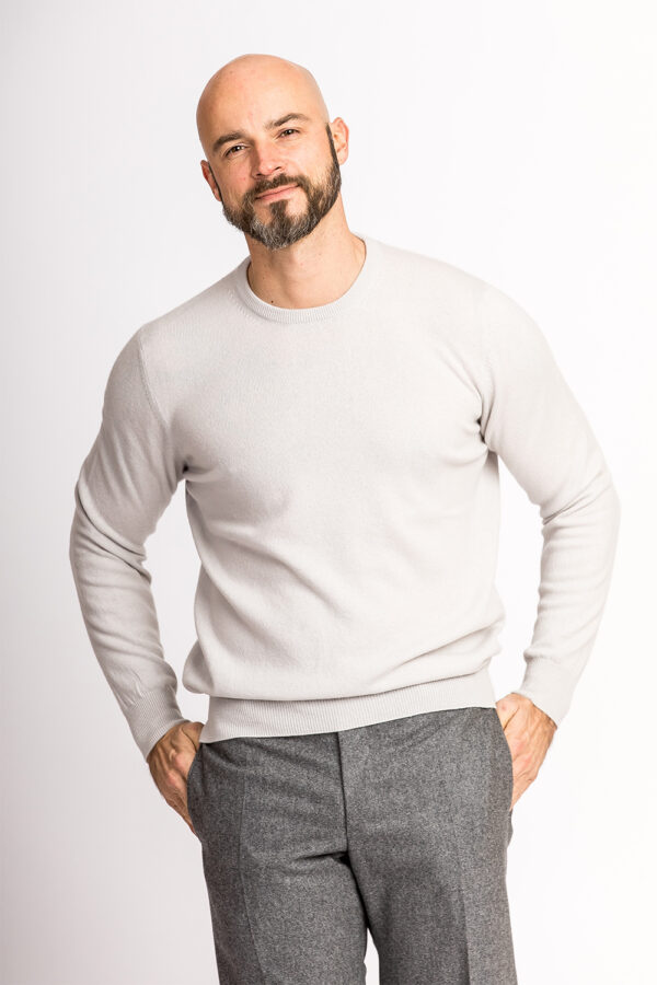 Kaschmir-Pullover mit Rundhalsausschnitt – Bild 4