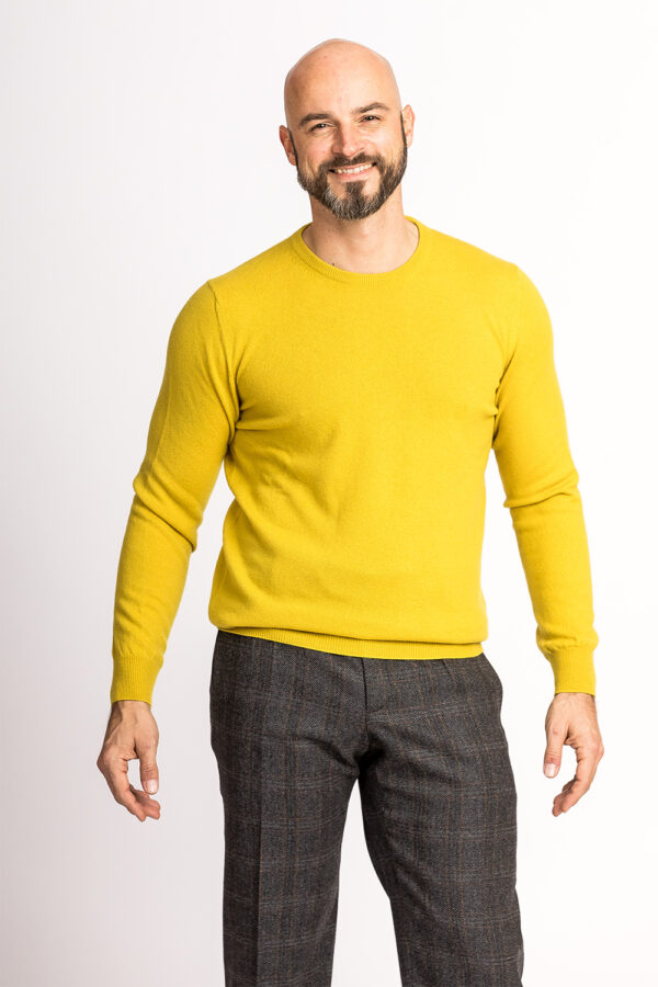 Kaschmir-Pullover mit Rundhalsausschnitt