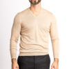 Leichter Pullover aus Kaschmir und Seide 1 Fädig