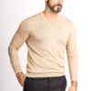 Leichter Pullover aus Kaschmir und Seide 1 Fädig – Bild 3