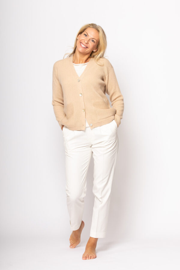 Kaschmir-Cardigan mit Taschen