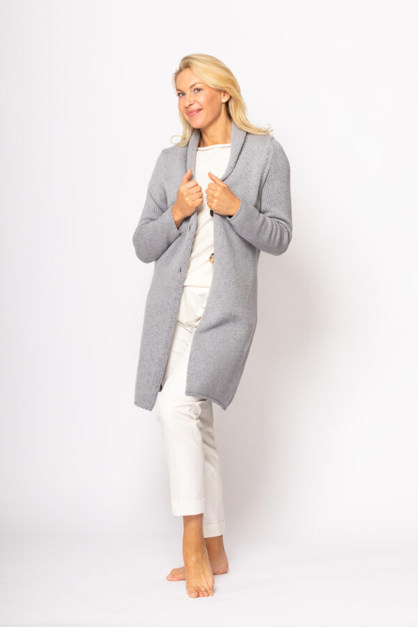 Lange Strickjacke aus Kaschmir – Bild 4