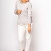 Kaschmir-Pullover mit Rundhalsausschnitt und Details 1-fädig – Bild 2