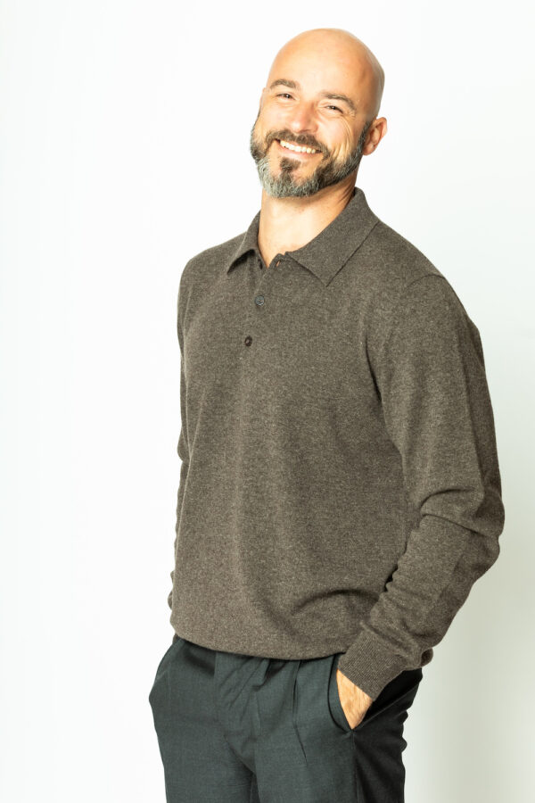 Poloshirt aus Kaschmir 1 Fädig – Bild 4