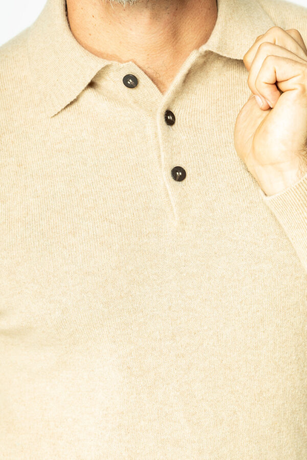 Poloshirt aus Kaschmir 1 Fädig – Bild 6