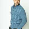 Strickjacke aus Kaschmir in Zopfstrick 6 Fädig – Bild 3