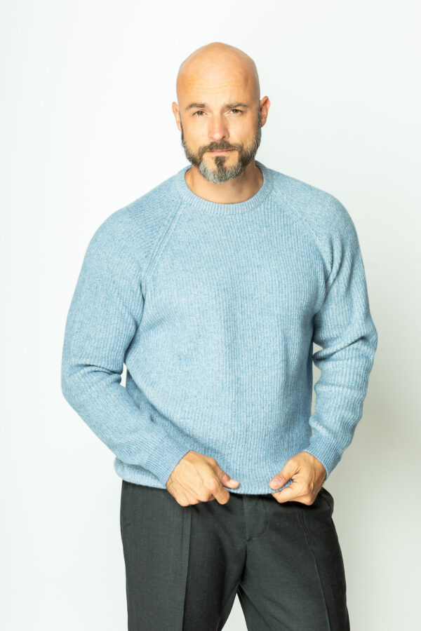 Raglanpullover aus reinem Kaschmir in Patentstrick – Bild 4