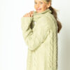 Kaschmir-Pullover mit Zopfmuster 6-fädig